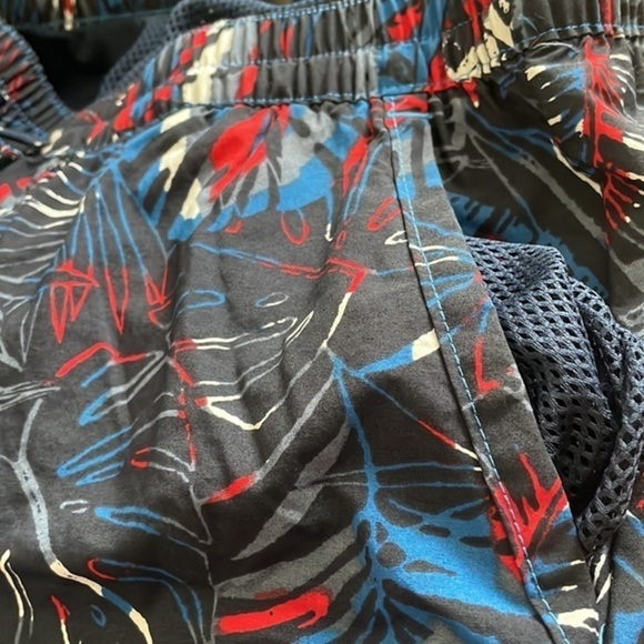 Columbia Swim trunks Men's Summerdry pocket Bright Indigo King Palm Size Medium - Picture 10 of 13